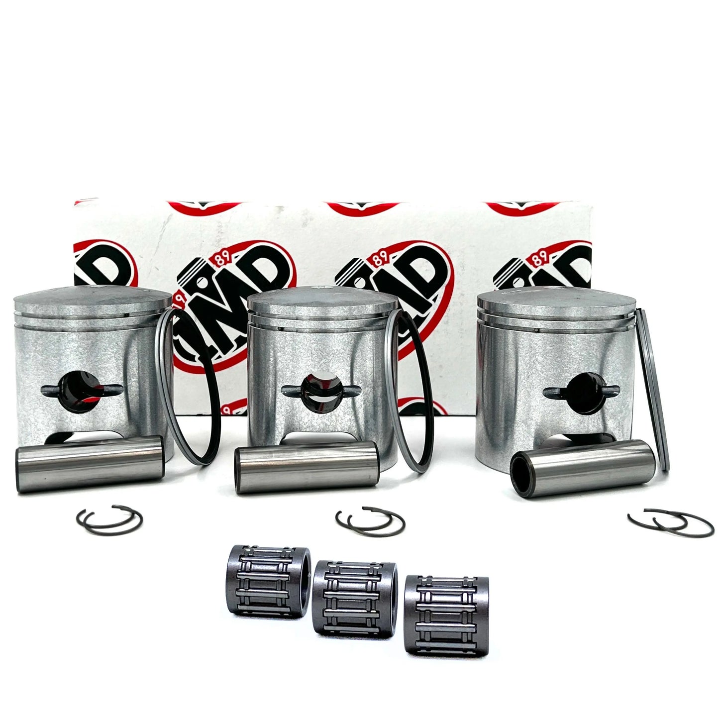 KAWASAKI H1 KH500 PISTON KITS (3) & SMALL END BEARINGS (3) IMD Pistons