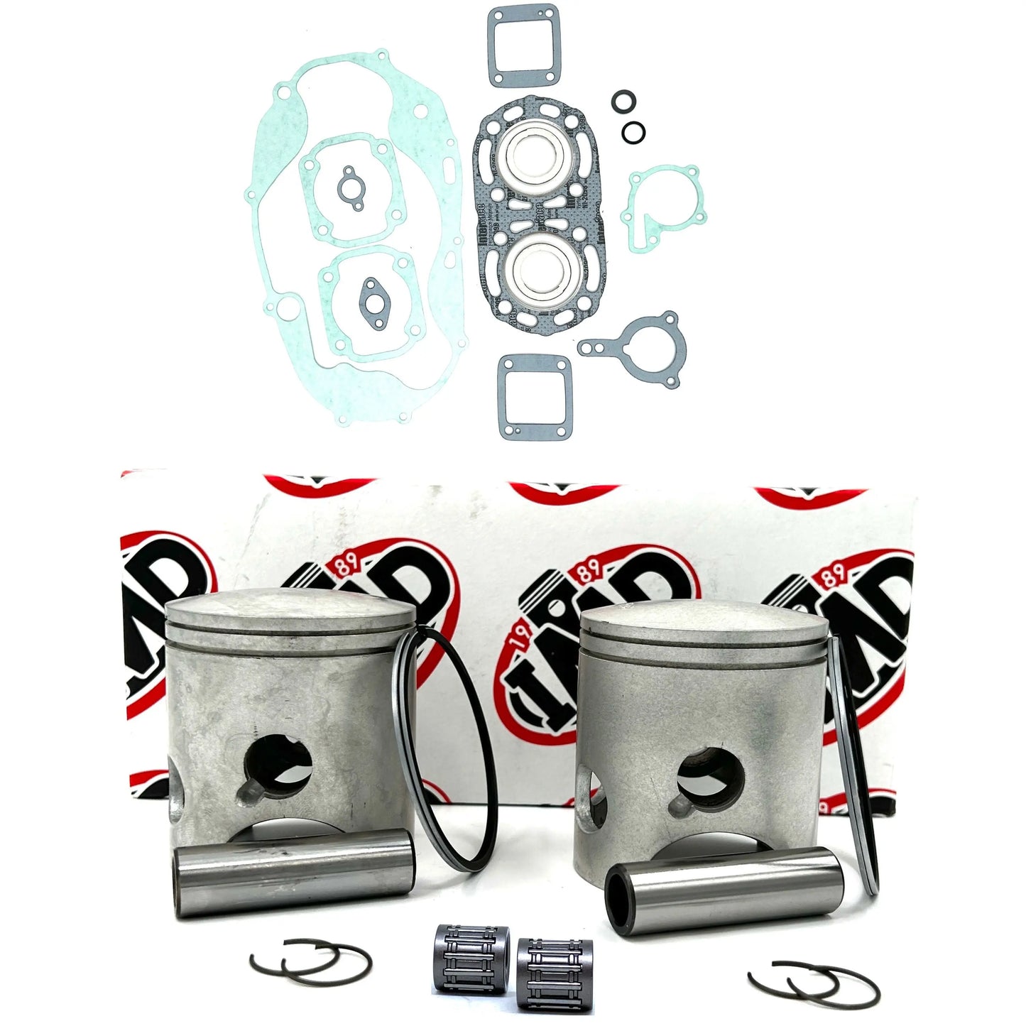 YAMAHA RD350LC PISTON KITS (2), BEARINGS (2) & GASKET SET (1) IMD Pistons