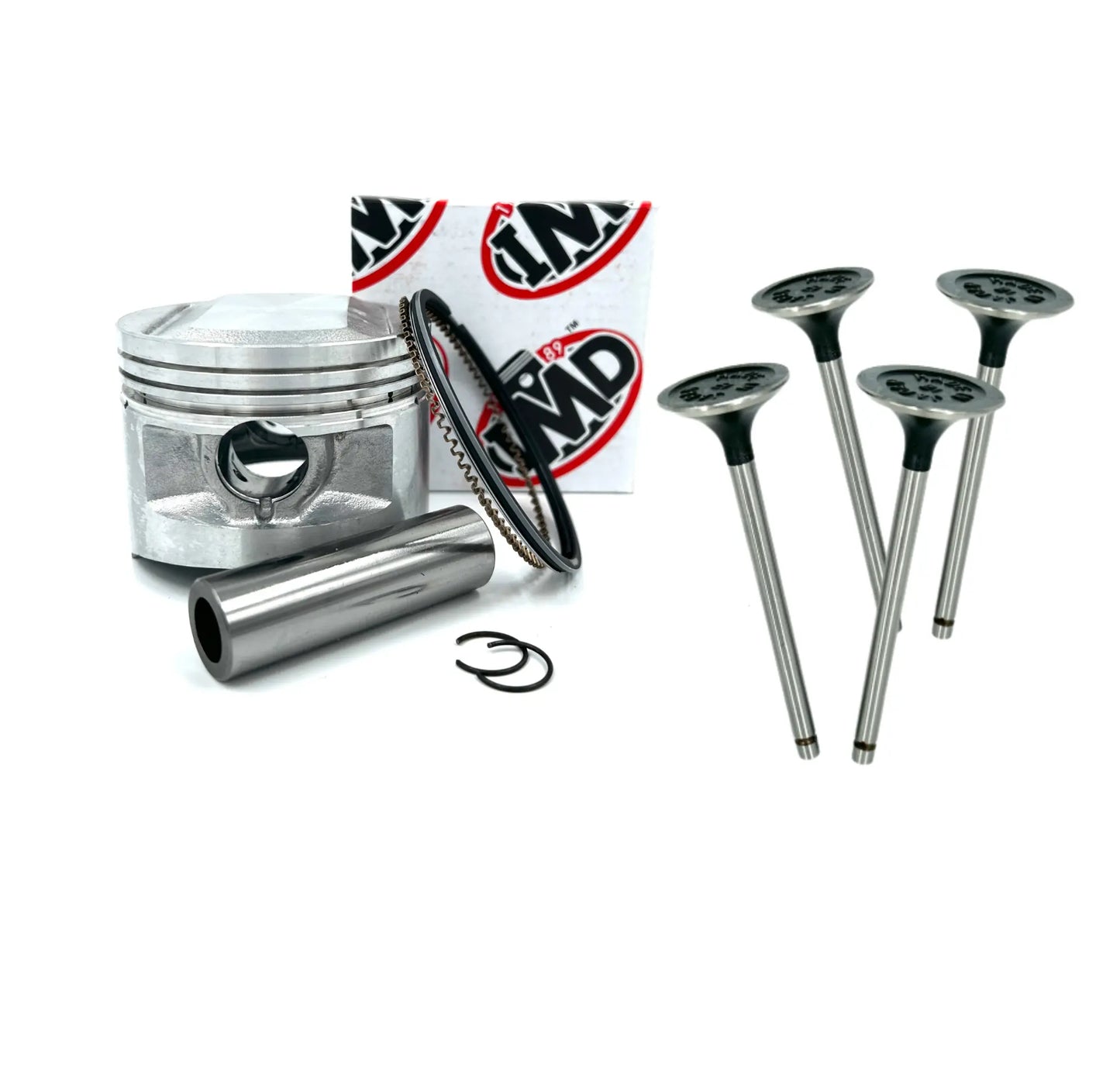 HONDA XL250S (428/471) PISTON KIT (1) INLET VALVE & EXHAUST VALVE SET (4) IMD Pistons