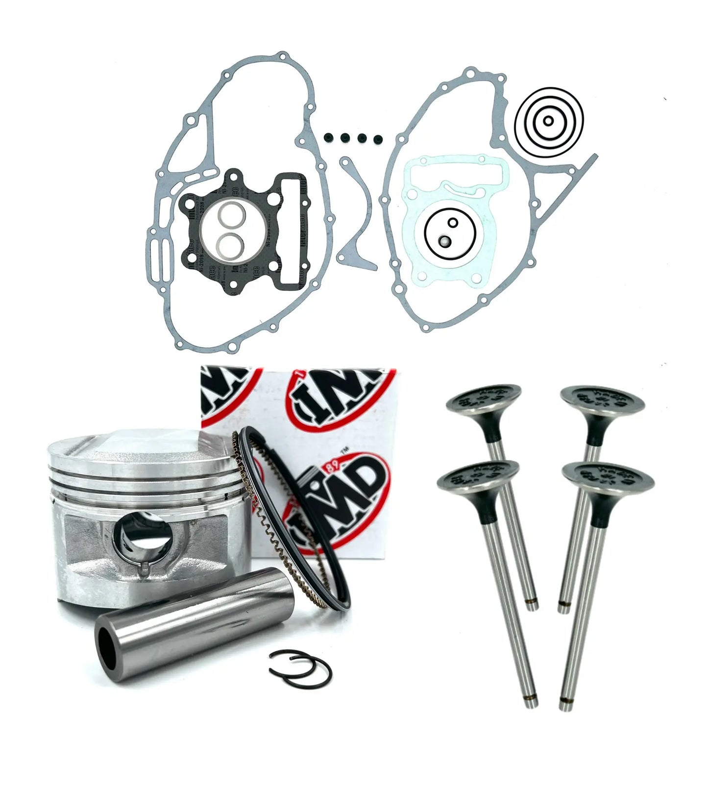 HONDA CB250RS (428/471) PISTON KIT (1) INLET VALVE & EXHAUST VALVE SET (4) IMD Pistons