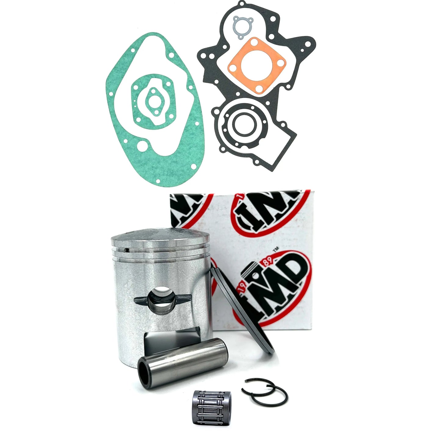 SUZUKI TC120 PISTON KIT (1), BEARING (1) & GASKET SET (1) IMD Pistons