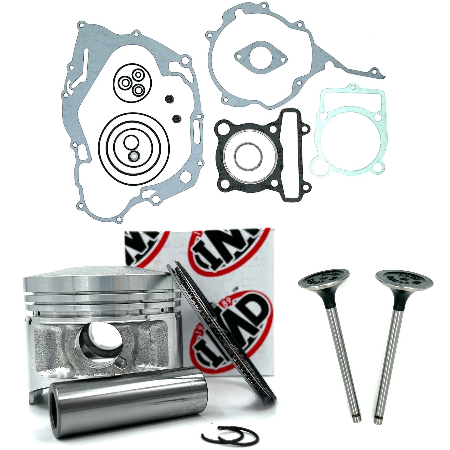 YAMAHA XT250 (3Y1) PISTON KIT (1) INLET & EXHAUST VALVES (2) & GASKET SET (1) IMD Pistons