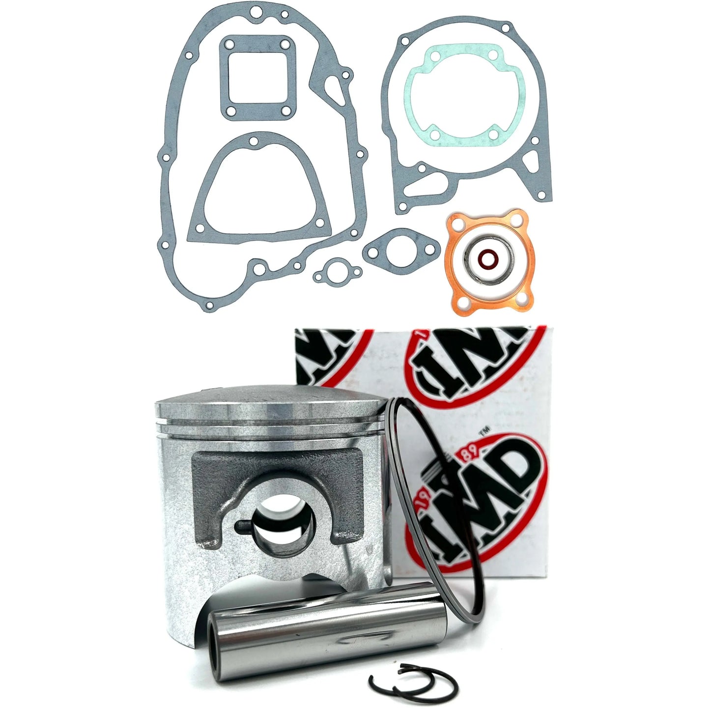 YAMAHA TY175 PISTON KIT (1) & COMPLETE GASKET SET (1) IMD Pistons